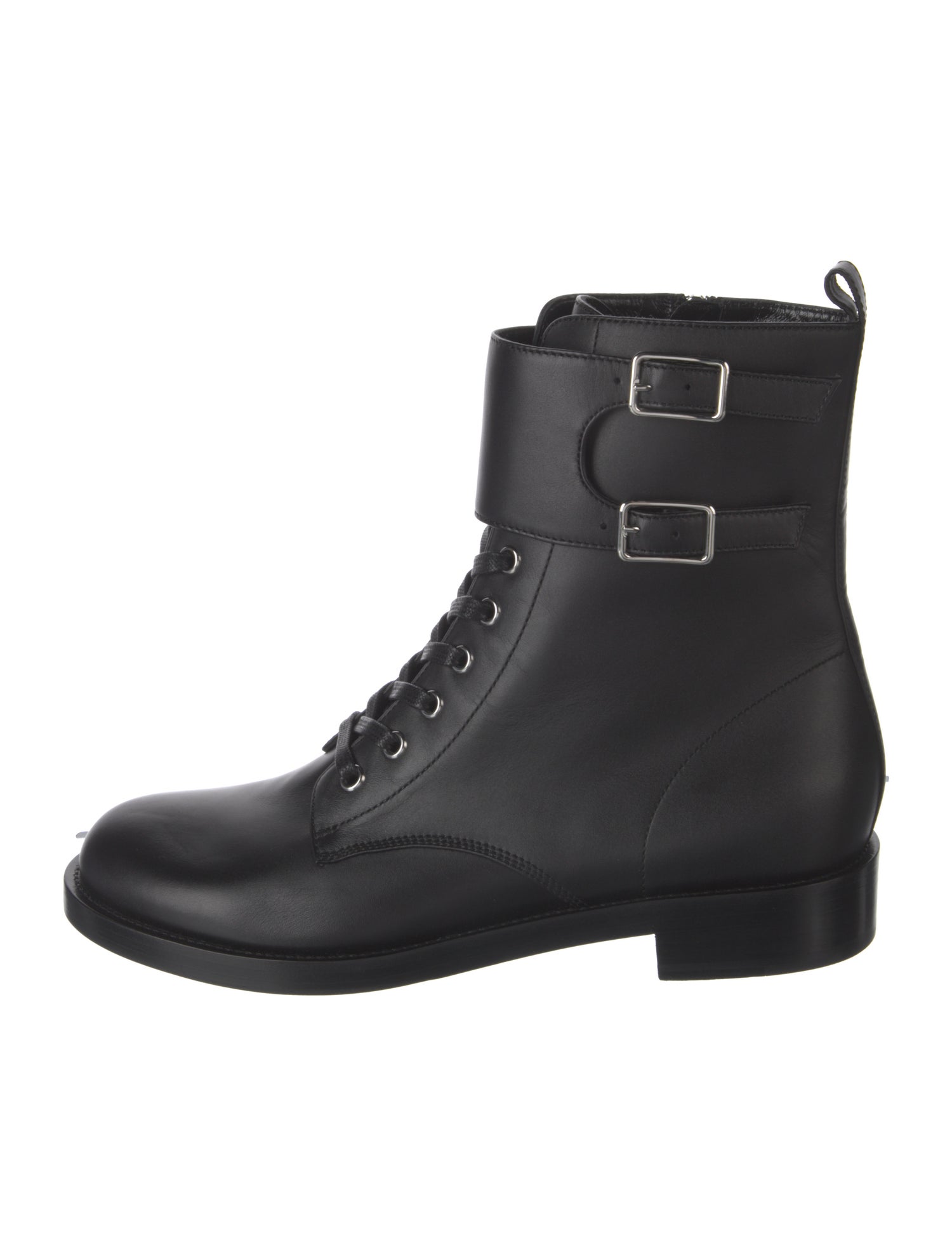 Gianvito Rossi Leather Combat Boots