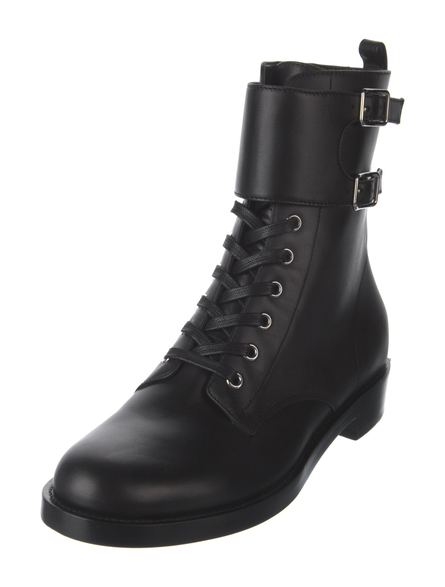 Gianvito Rossi Leather Combat Boots