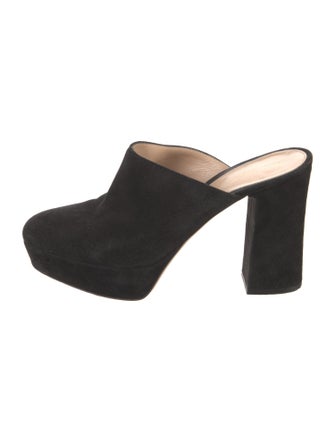 Gianvito Rossi Suede Mules