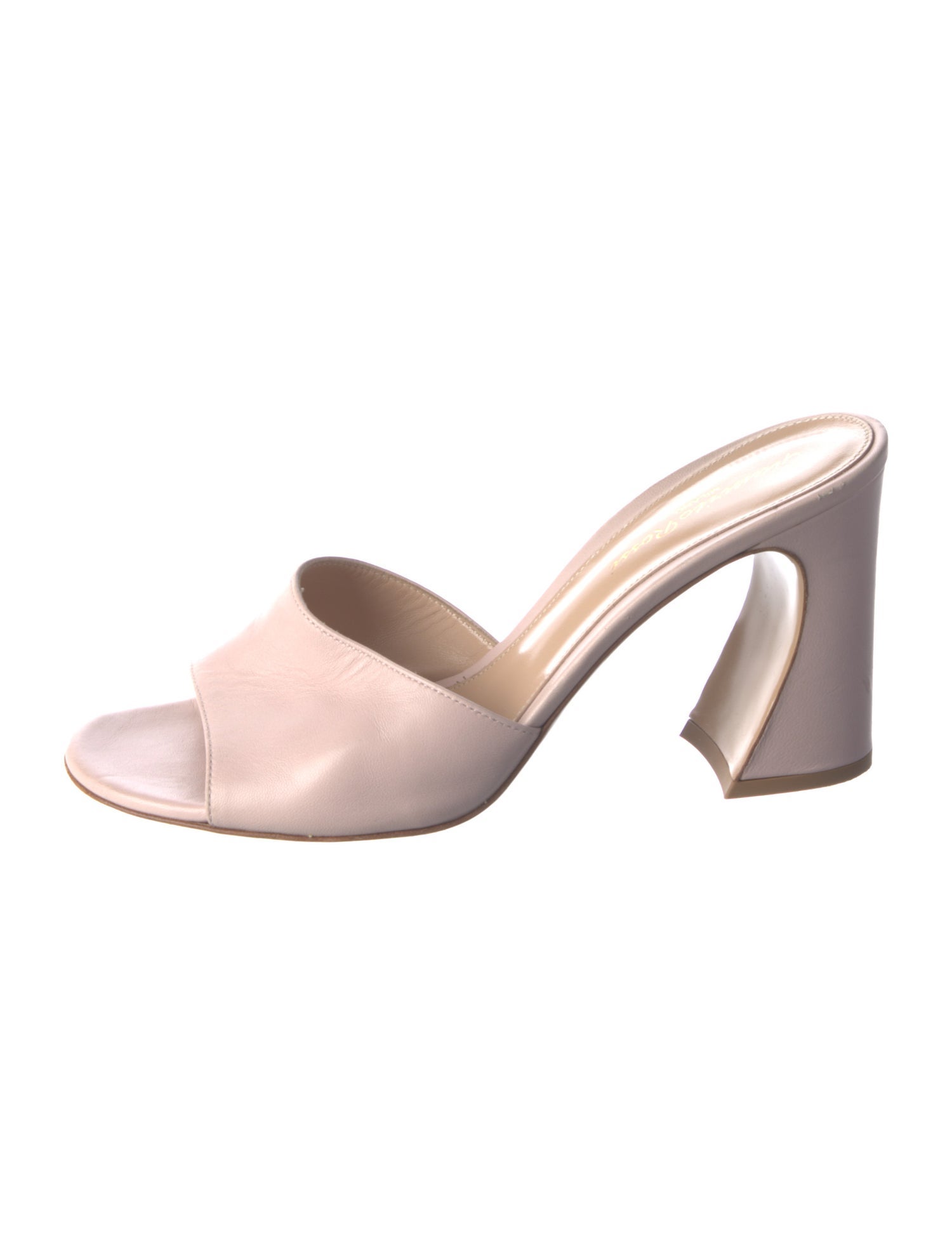 Gianvito Rossi Leather Slides