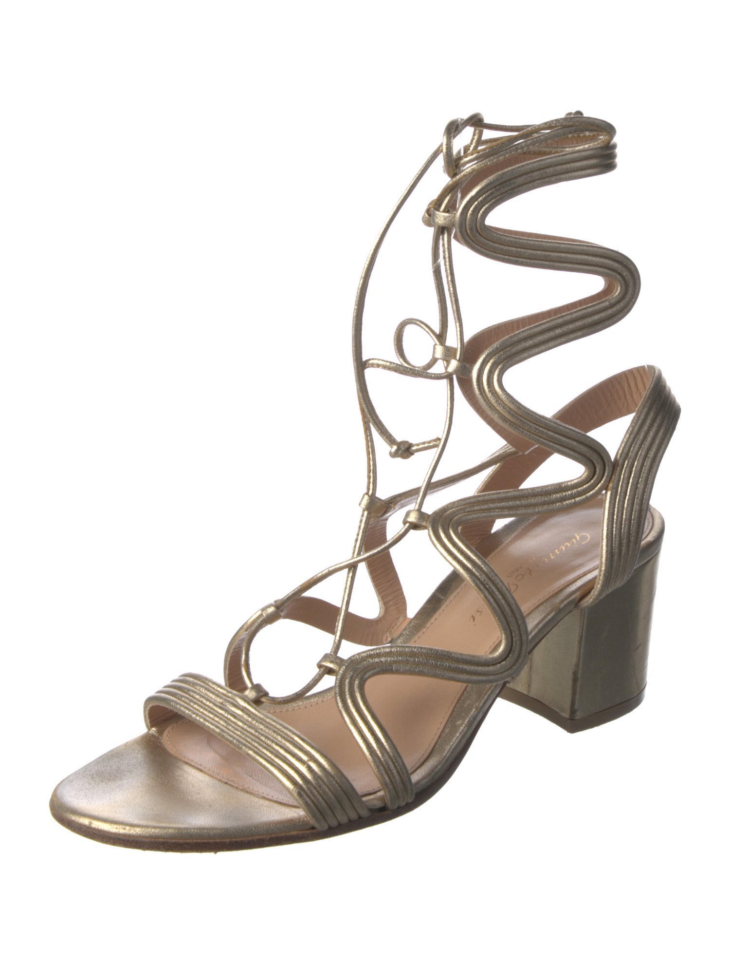 Gianvito Rossi Leather Gladiator Sandals