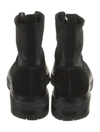 Gianvito Rossi Suede Combat Boots