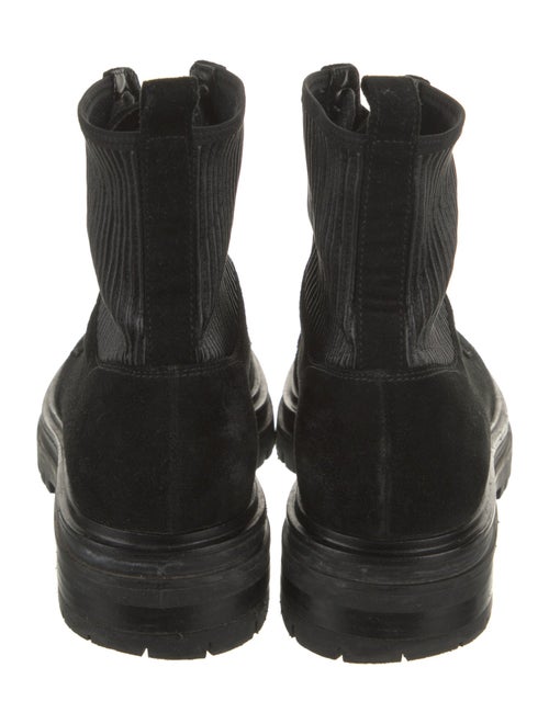 Gianvito Rossi Suede Combat Boots