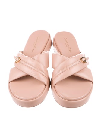 Gianvito Rossi Leather Slides
