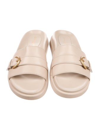 Gianvito Rossi Leather Slides