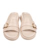 Gianvito Rossi Leather Slides