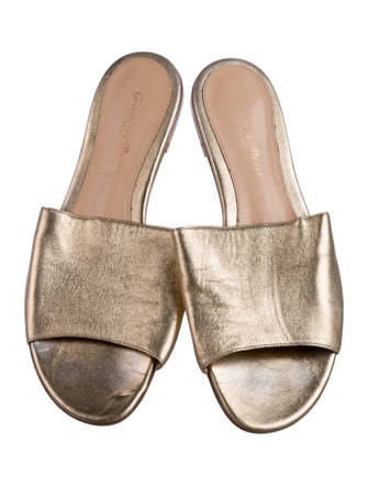Gianvito Rossi Leather Slides