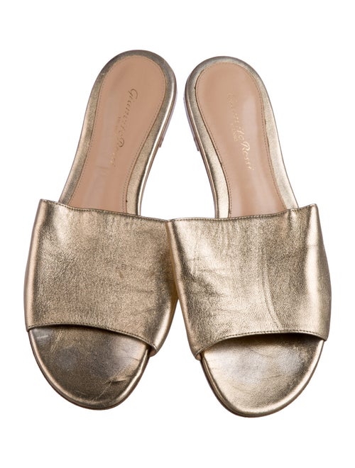 Gianvito Rossi Leather Slides