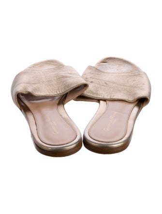 Gianvito Rossi Leather Slides