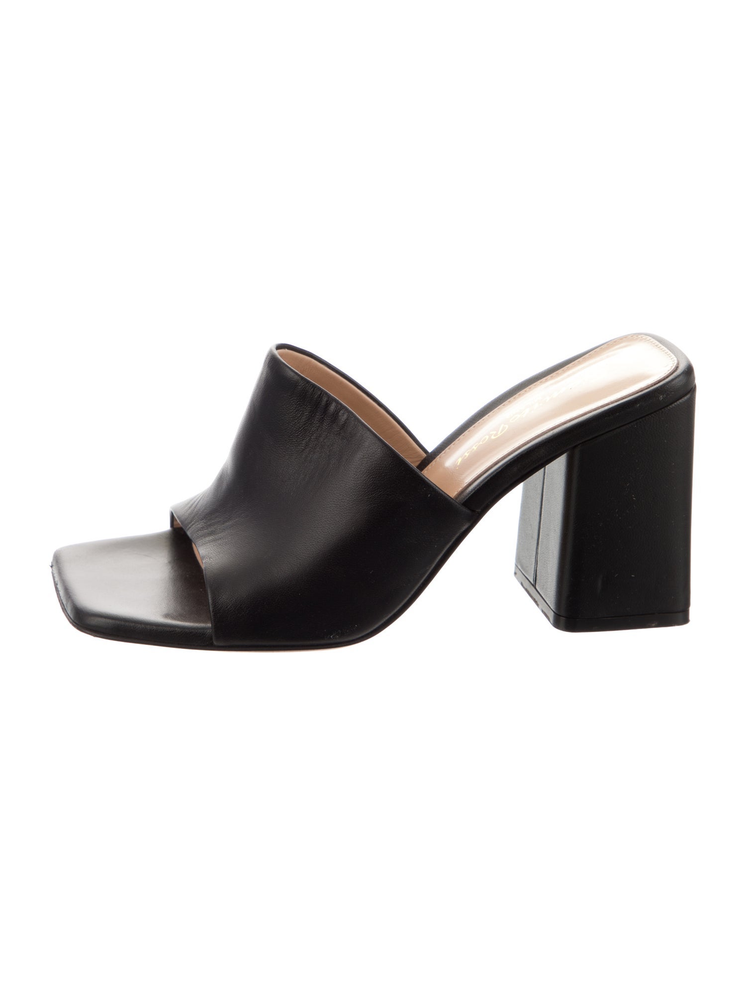 Gianvito Rossi Leather Slides