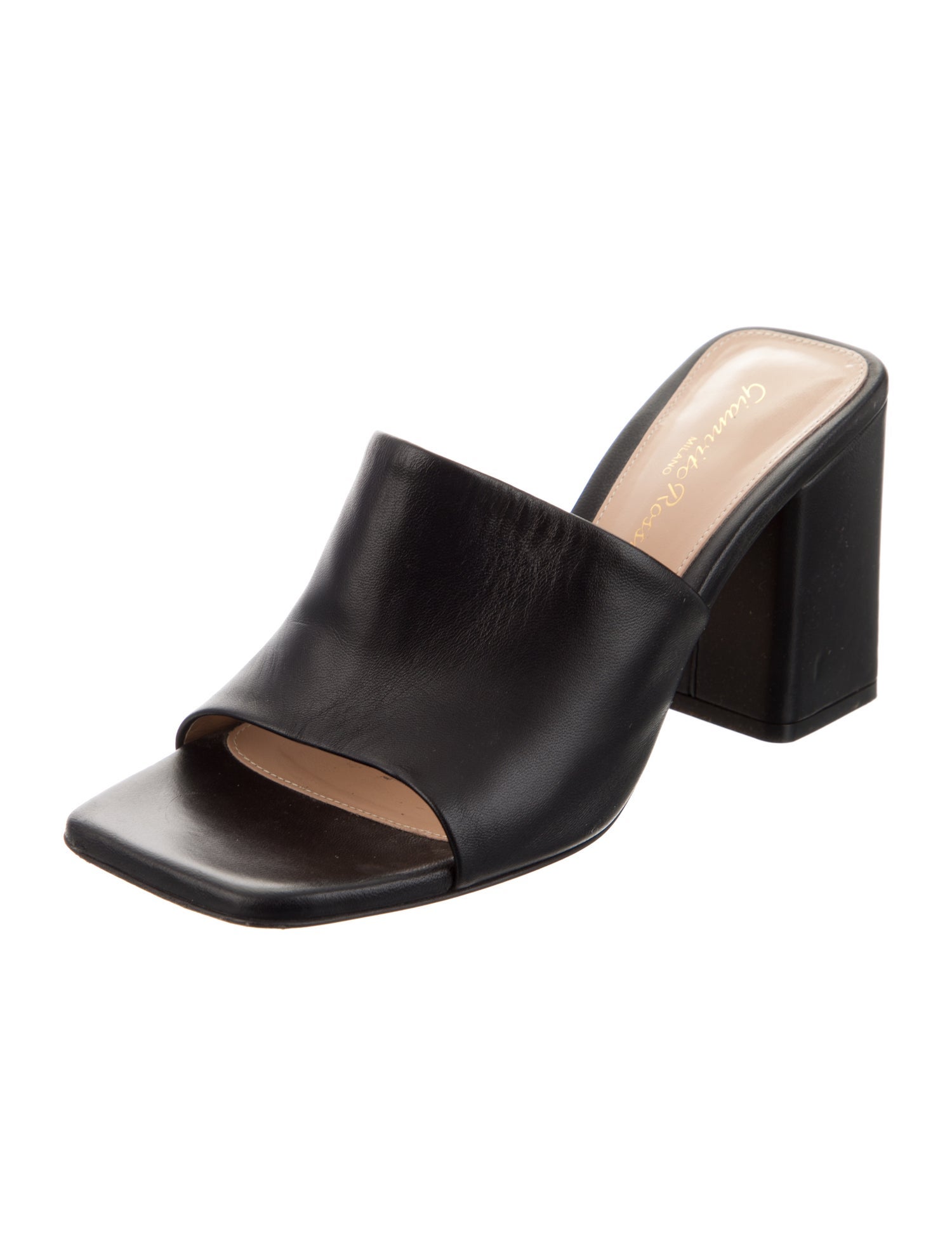 Gianvito Rossi Leather Slides