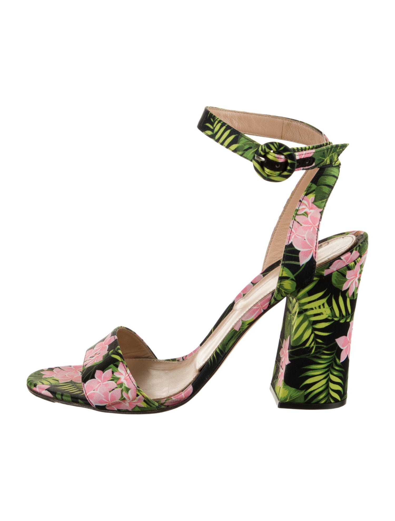 Gianvito Rossi Floral Print Sandals