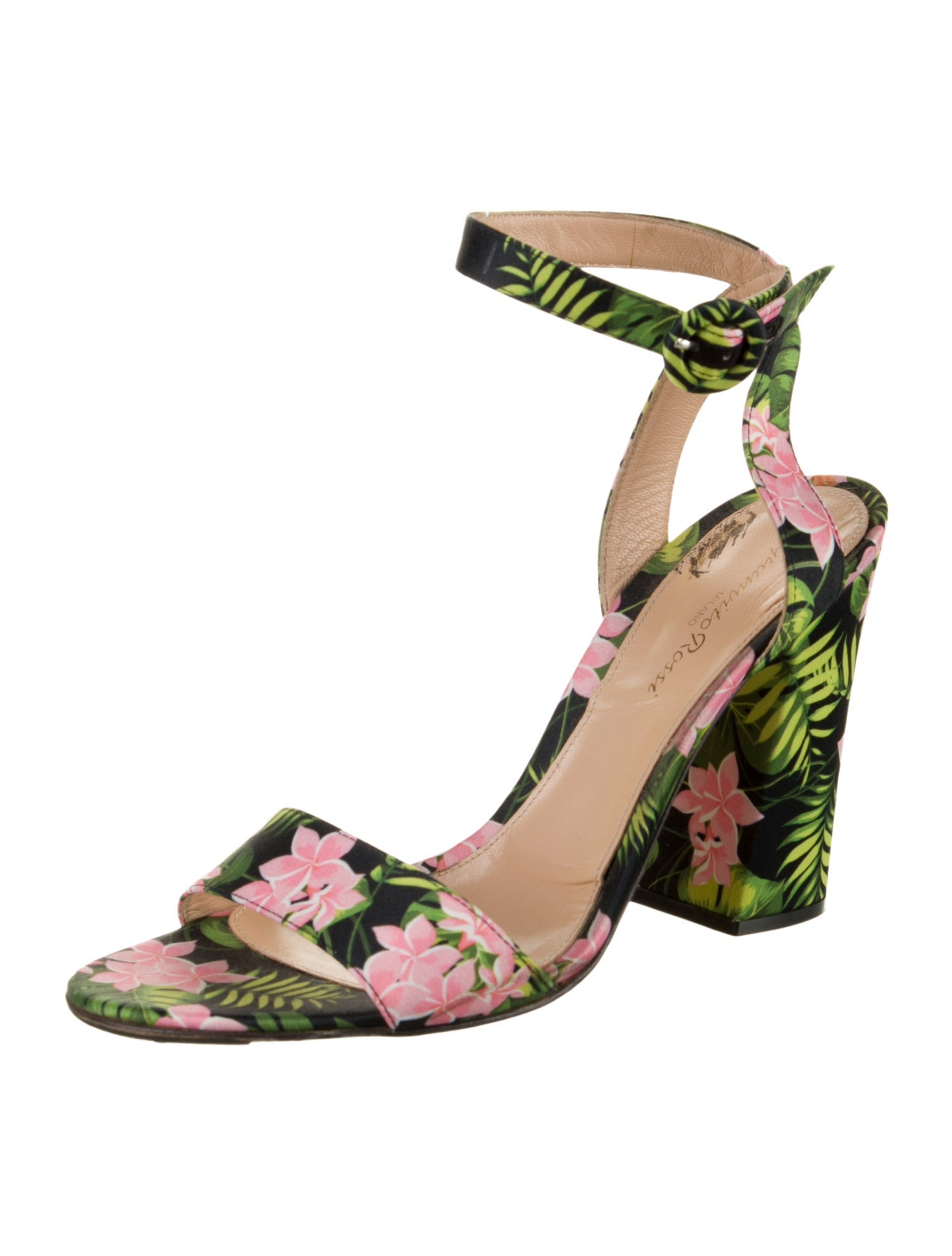 Gianvito Rossi Floral Print Sandals