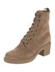 Gianvito Rossi Suede Combat Boots