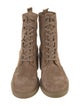 Gianvito Rossi Suede Combat Boots