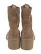 Gianvito Rossi Suede Combat Boots
