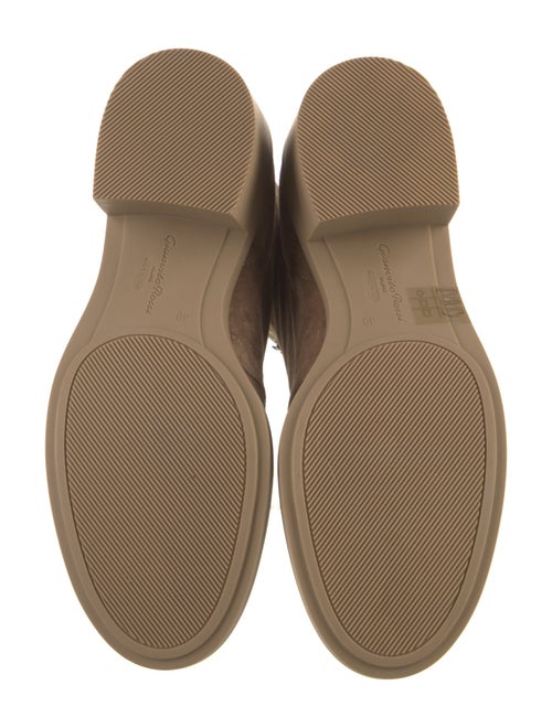 Gianvito Rossi Suede Combat Boots