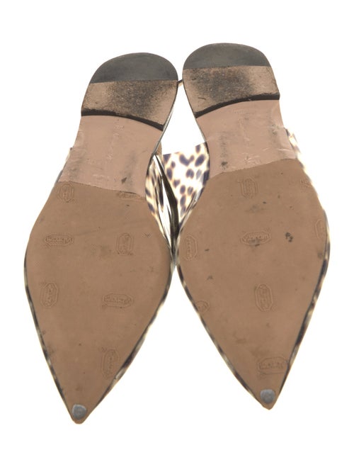 Gianvito Rossi PVC Animal Print Slingback Flats