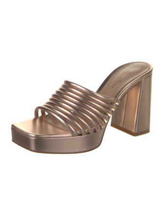 Gianvito Rossi Leather Slides