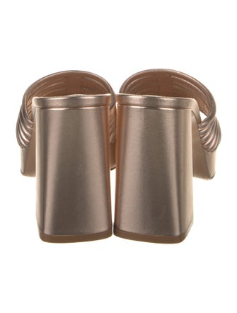 Gianvito Rossi Leather Slides