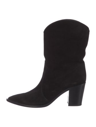Gianvito Rossi Suede Western Boots