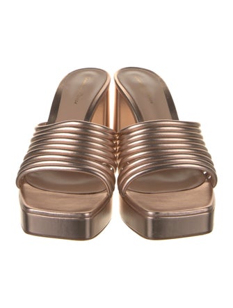 Gianvito Rossi Leather Slides