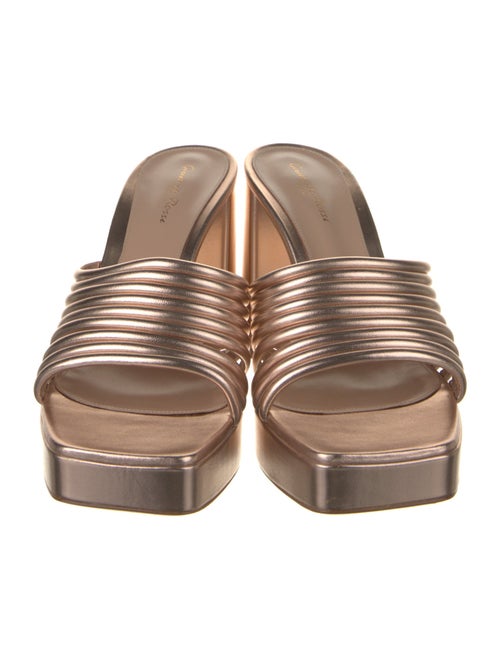 Gianvito Rossi Leather Slides