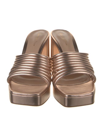 Gianvito Rossi Leather Slides
