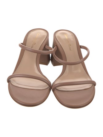 Gianvito Rossi Leather Slides