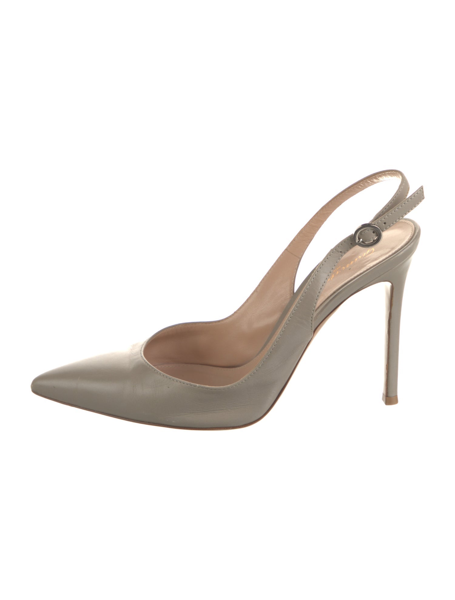 Gianvito Rossi Leather Slingback Pumps
