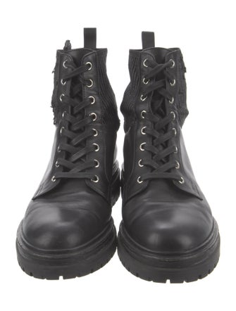 Gianvito Rossi Leather Combat Boots
