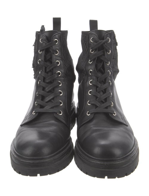 Gianvito Rossi Leather Combat Boots