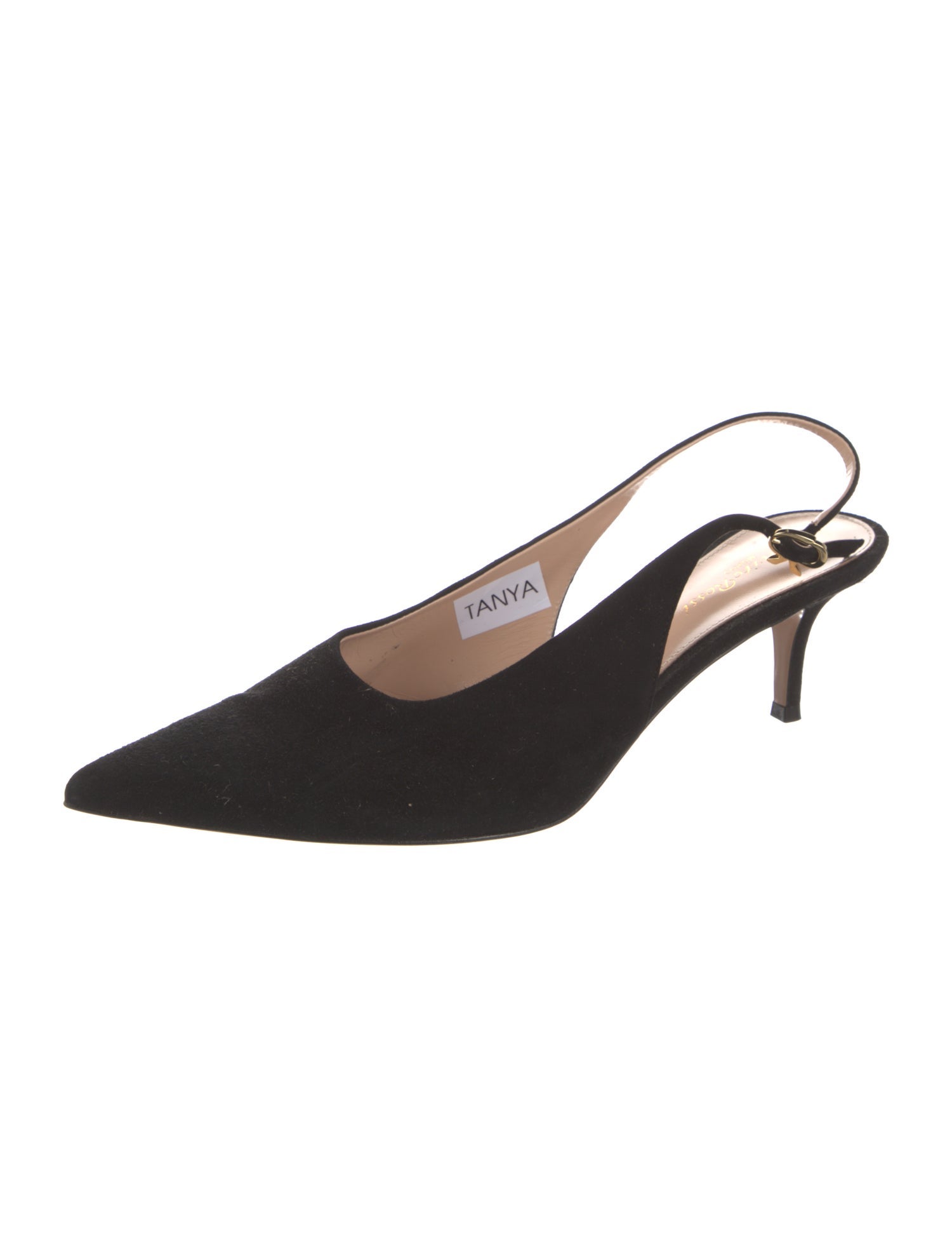 Gianvito Rossi Suede Slingback Pumps