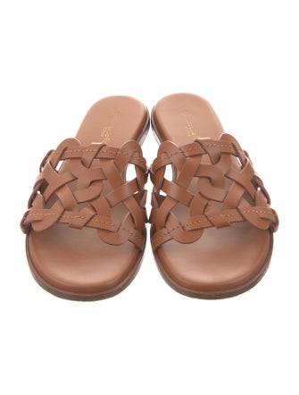Gianvito Rossi Leather Slides