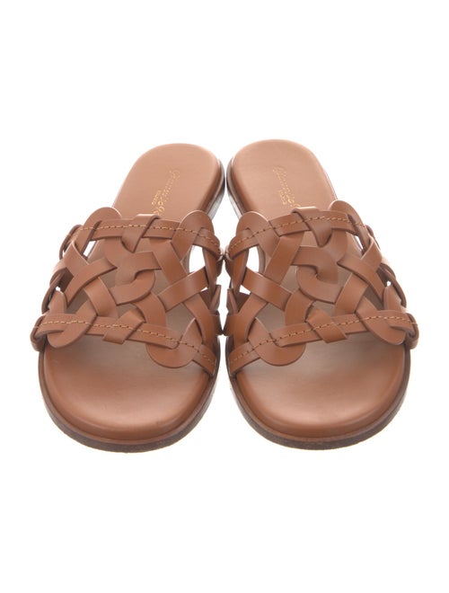 Gianvito Rossi Leather Slides