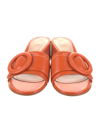 Gianvito Rossi Leather Slides