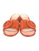 Gianvito Rossi Leather Slides
