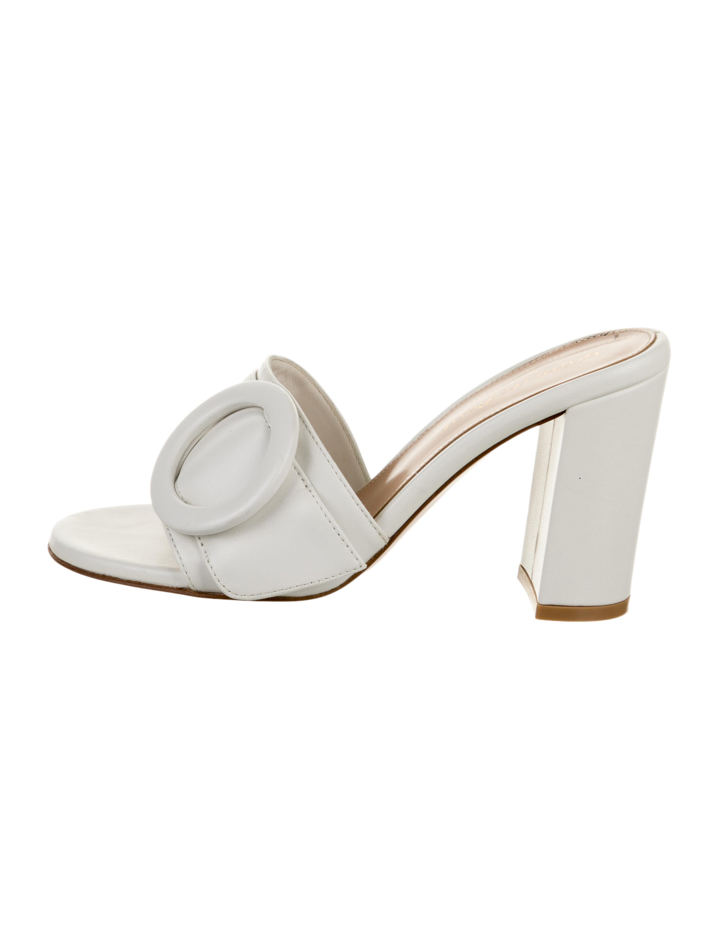 Gianvito Rossi Leather Slides