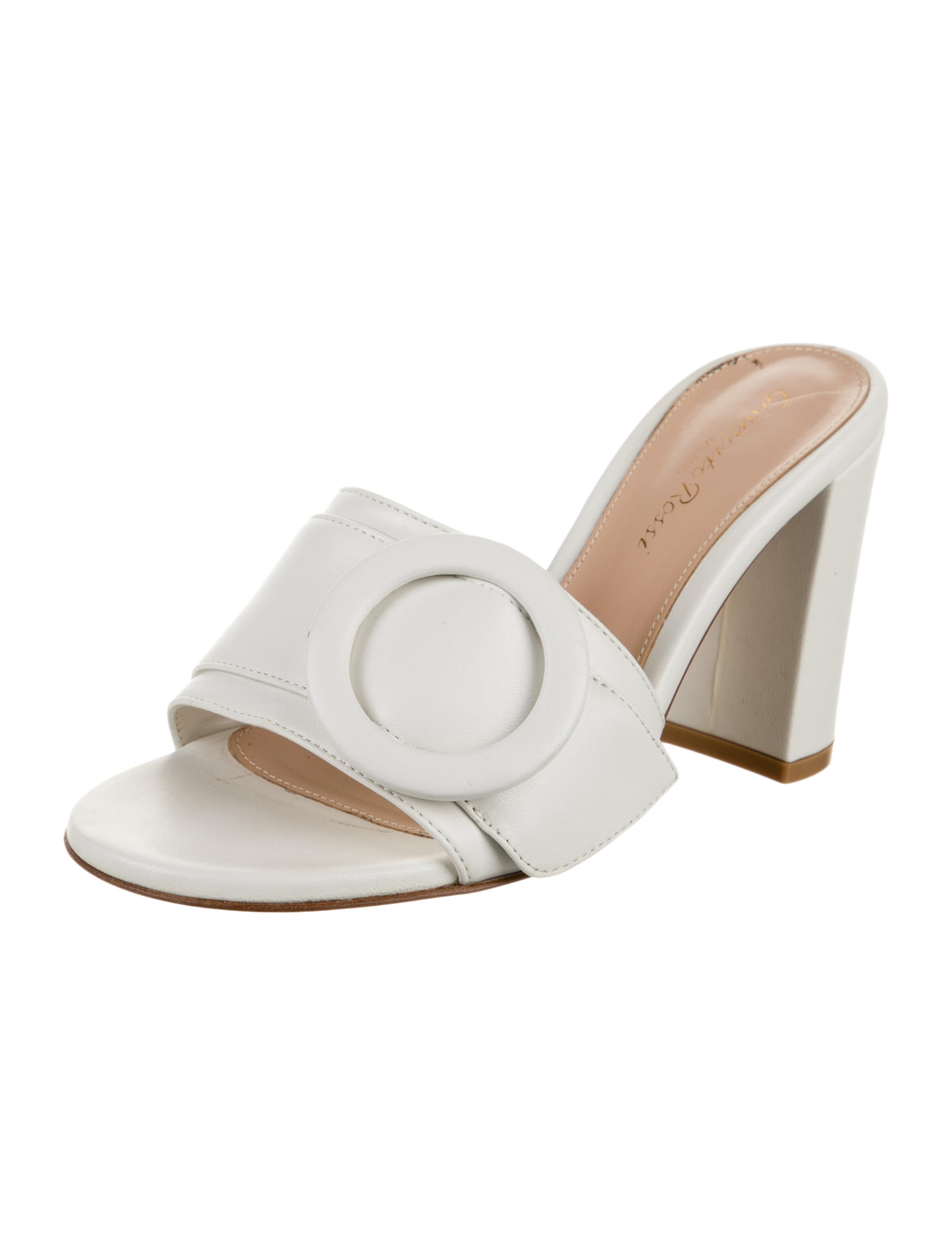 Gianvito Rossi Leather Slides