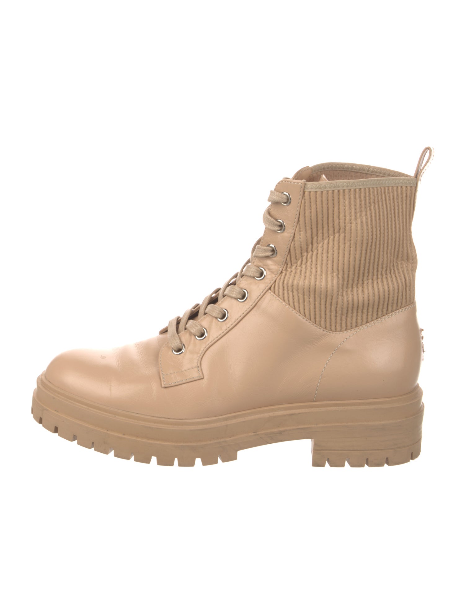 Gianvito Rossi Leather Combat Boots