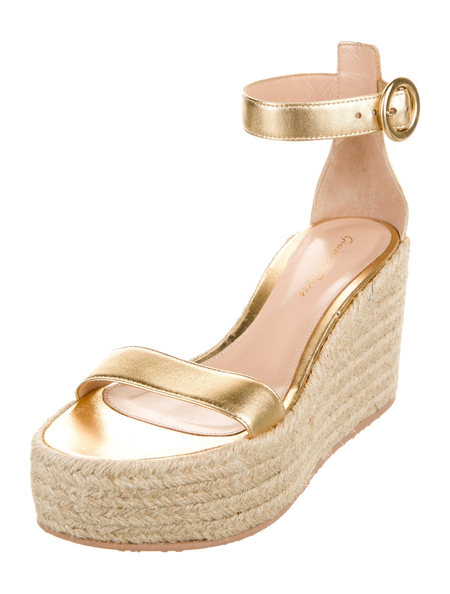 Gianvito Rossi Leather Espadrilles