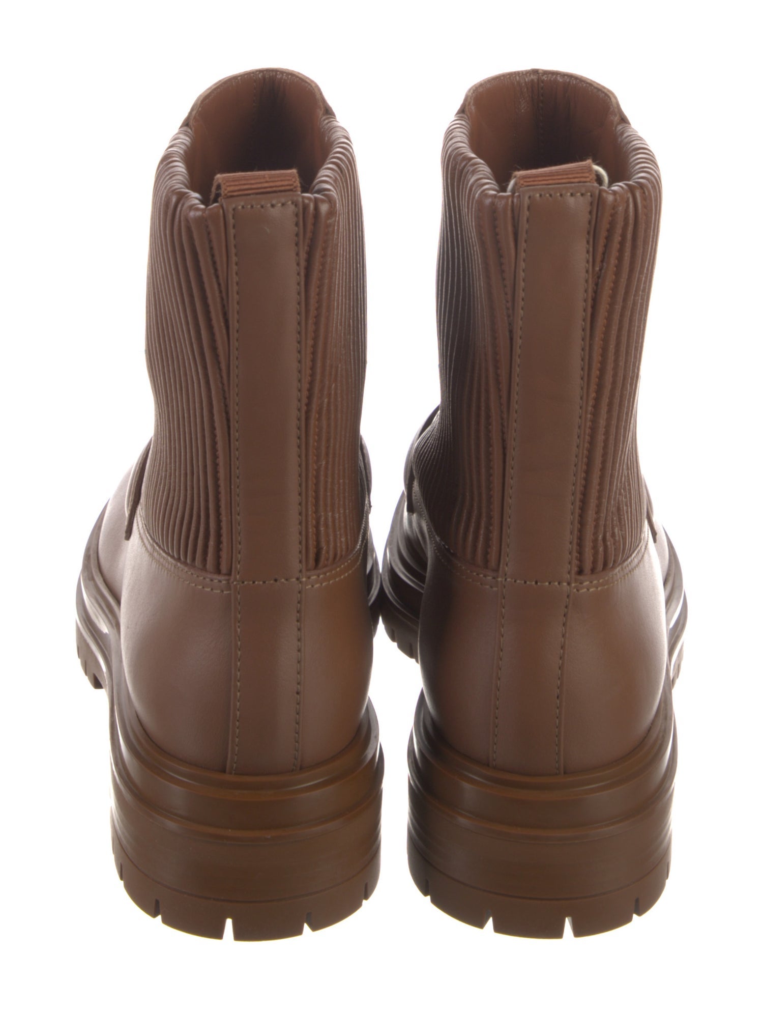 Gianvito Rossi Vintage Leather Combat Boots