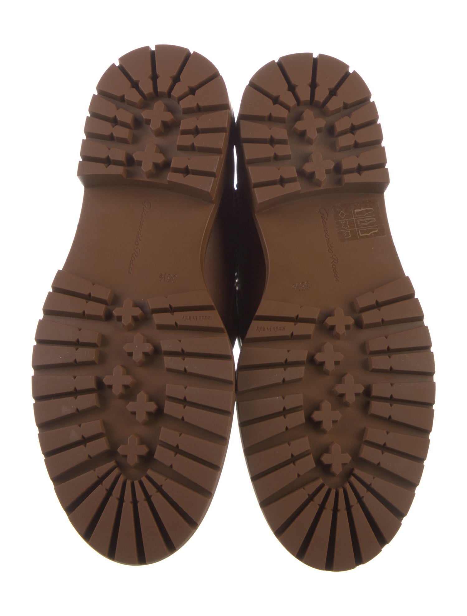 Gianvito Rossi Vintage Leather Combat Boots