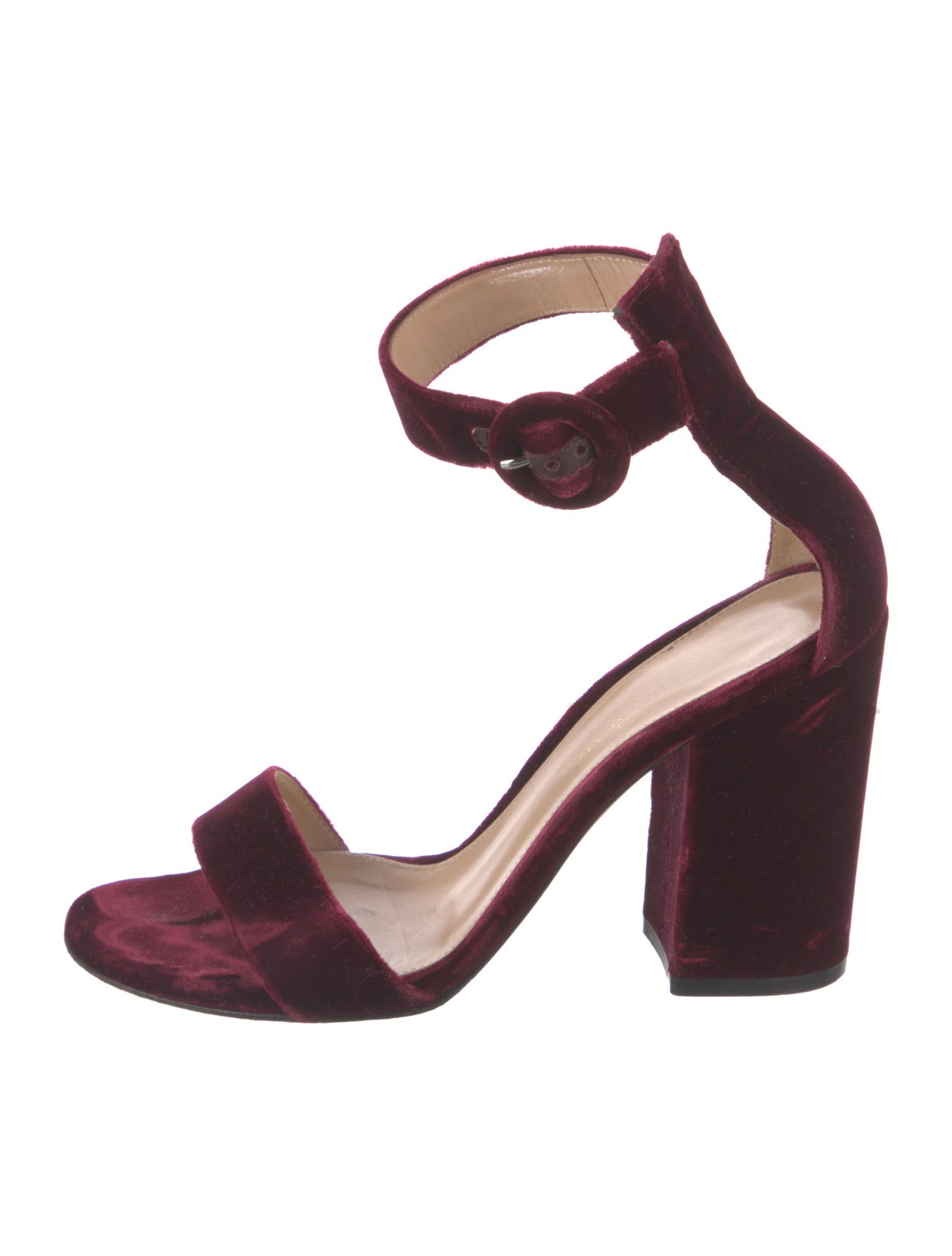 Gianvito Rossi Velvet Sandals