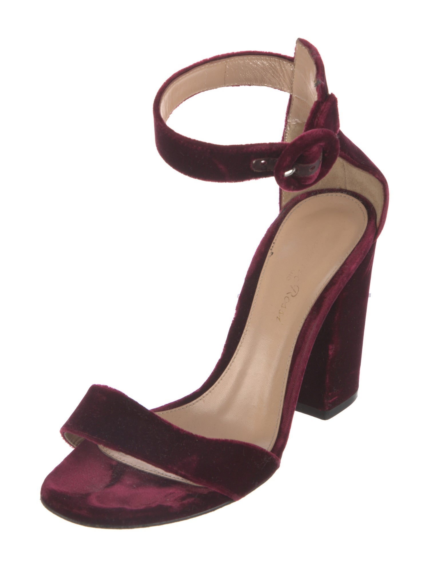 Gianvito Rossi Velvet Sandals