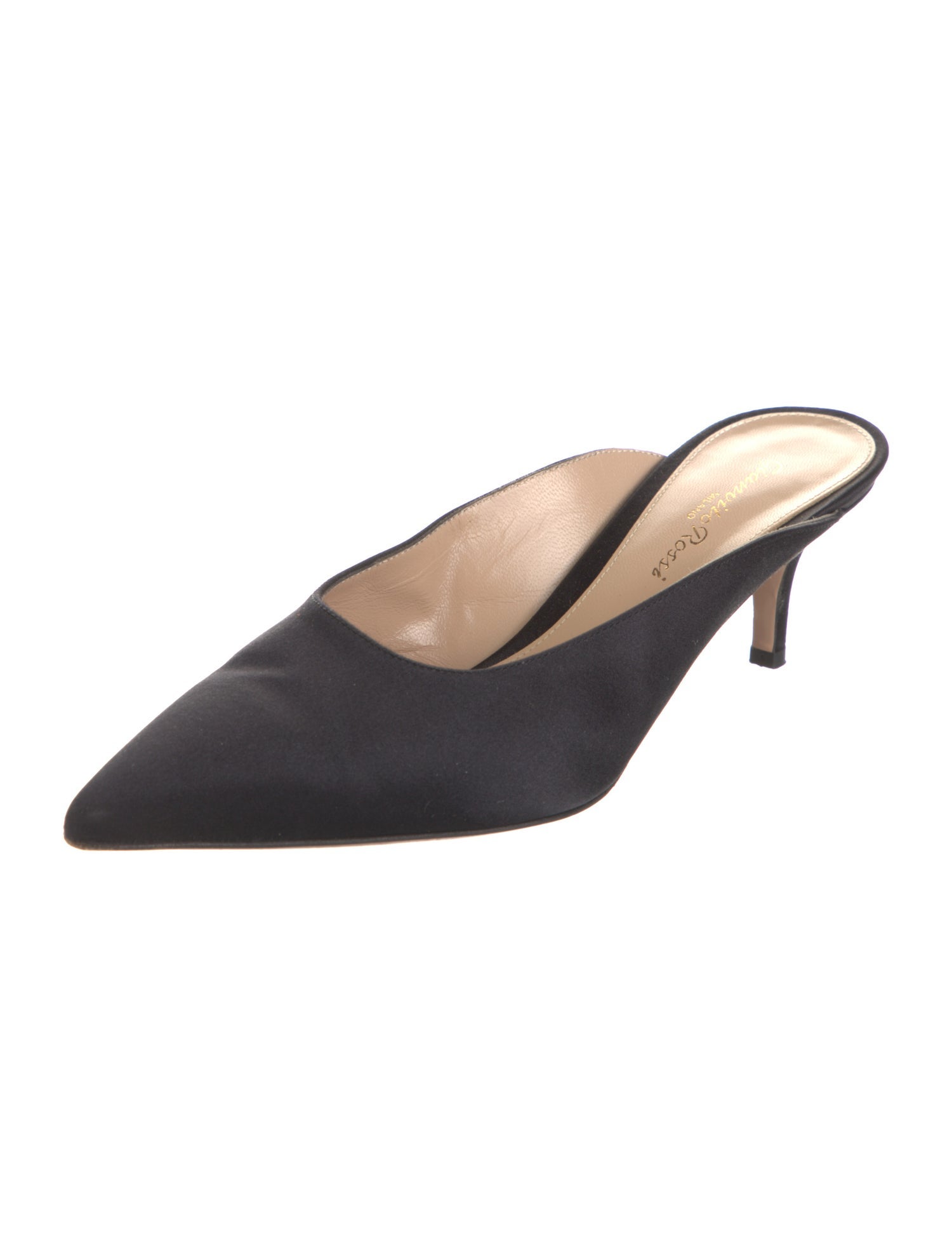 Gianvito Rossi Satin Mules