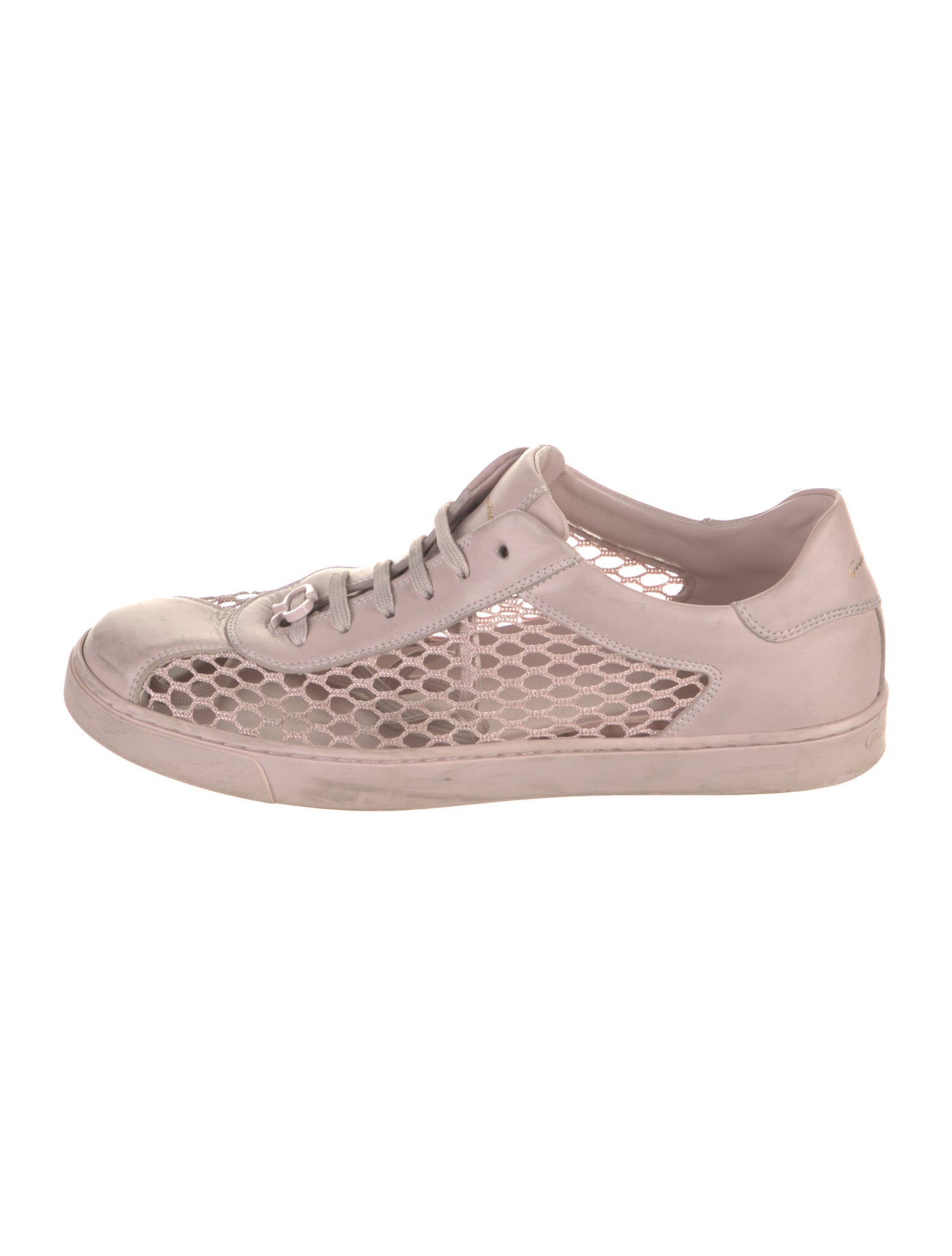 Gianvito Rossi Leather Eyelet Trim Sneakers