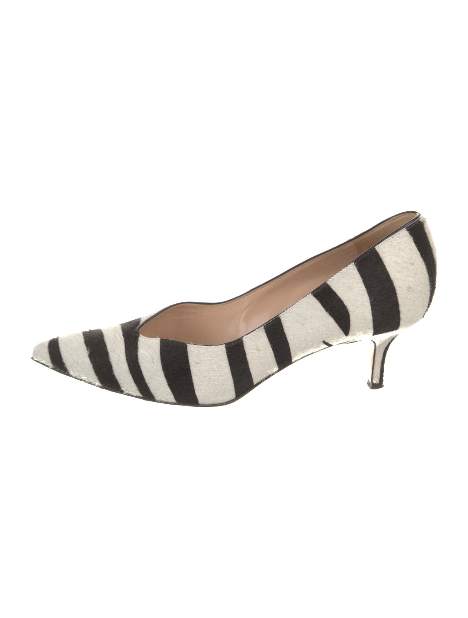 Gianvito Rossi Ponyhair Animal Print Pumps