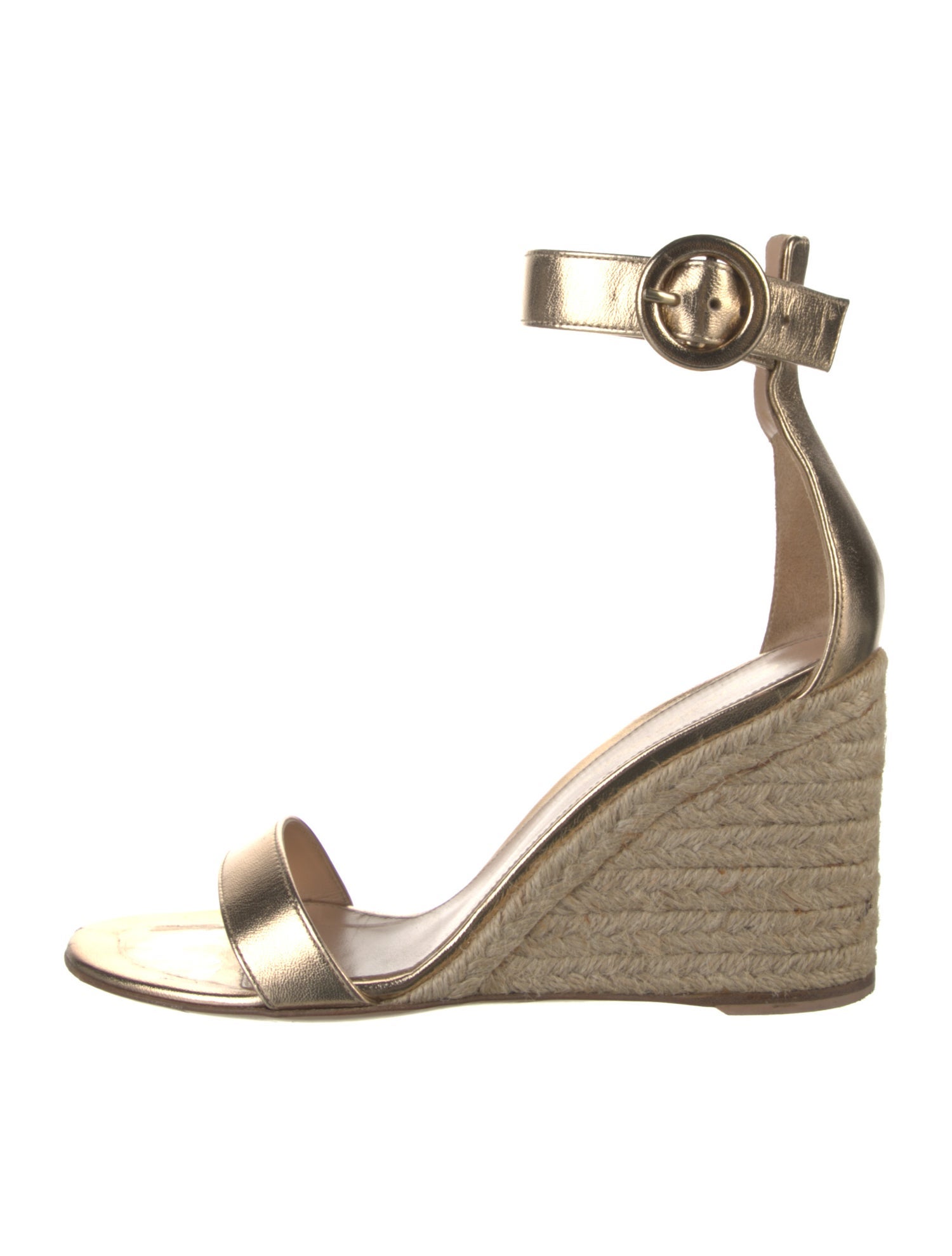 Gianvito Rossi Leather Espadrilles