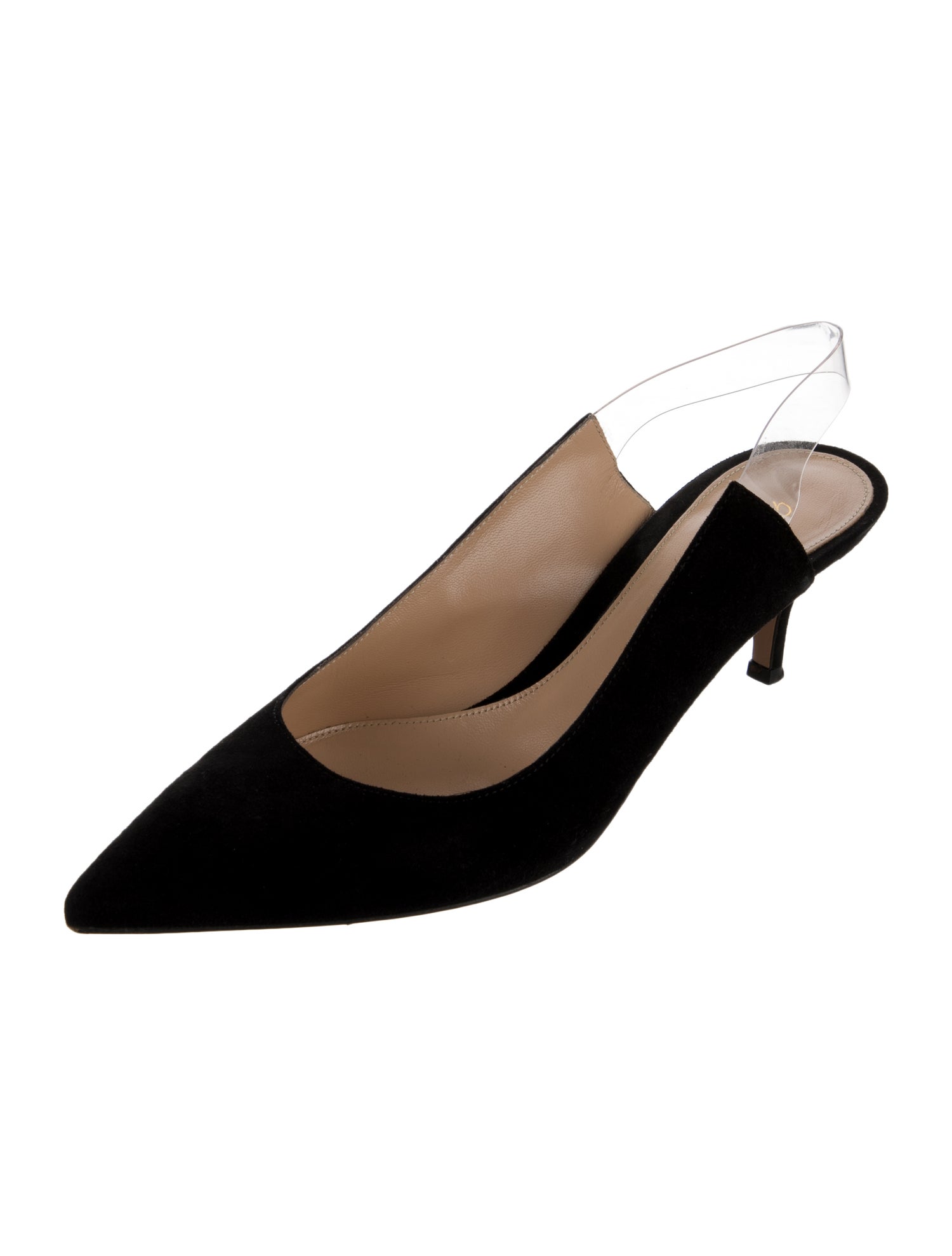 Gianvito Rossi Suede Slingback Pumps